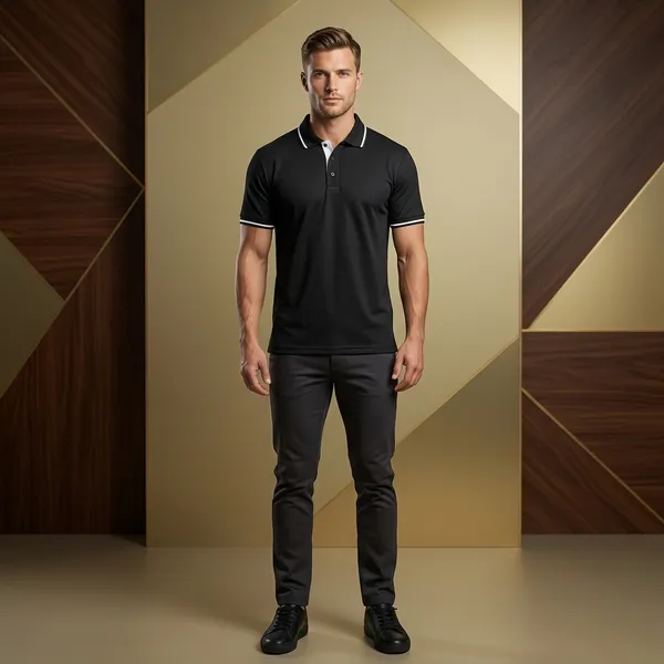 Black_Polycoat_Premium_Polo_T-Shirt_For_Unisex