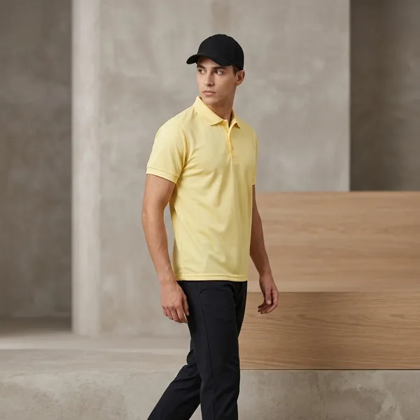 Yellow_Polycoat_Premium_Polo_T-Shirt_For_Unisex