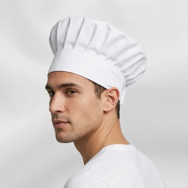 White_Cotton_Premium_Chef_Head_For_Unisex