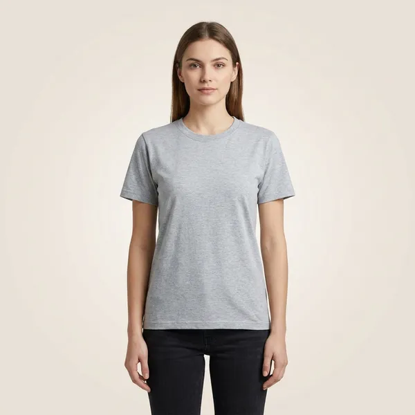 White_Polycoat_Premium_Round_Neck_T-Shirt_For_Unisex