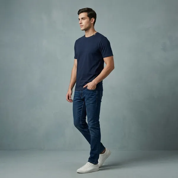 Blue_RN_Cotton_Bio_Wash_Premium_Round_Neck_T-Shirt_For_Unisex