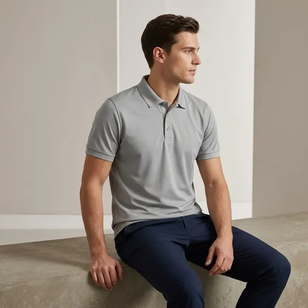 Grey_Polycoat_Premium_Polo_T-Shirt_For_Unisex