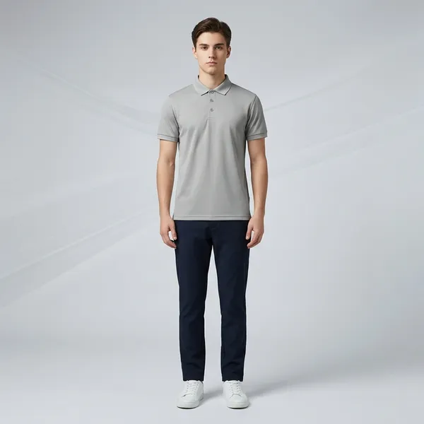 Grey_Polycoat_Premium_Polo_T-Shirt_For_Unisex