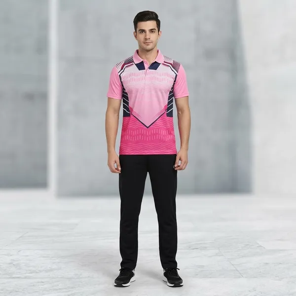 Pink_And_Black_Polycoat_Premium_Sports_Polo_T-Shirt_For_Unisex