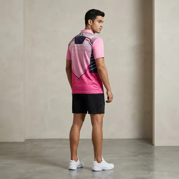 Pink_And_Black_Polycoat_Premium_Sports_Polo_T-Shirt_For_Unisex