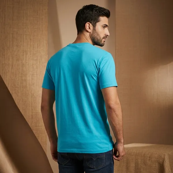 Blue_Polycoat_Premium_Round_Neck_T-Shirt_For_Unisex