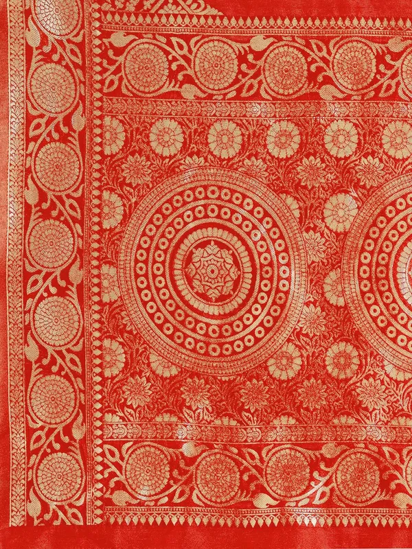 Leelavati_Woven_Self_Design_Kanjivaram_Pure_Silk_Jacquard_Saree_Red