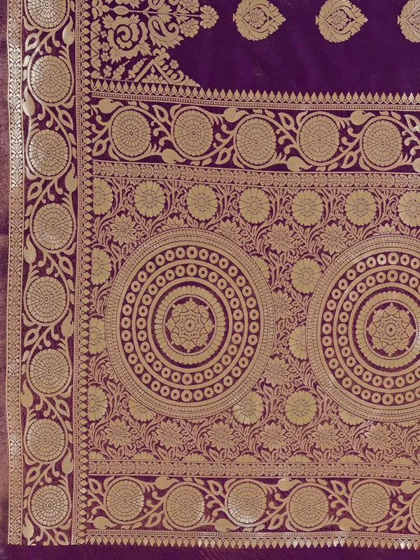 Leelavati_Woven_Self_Design_Kanjivaram_Pure_Silk_Jacquard_Saree_Purple