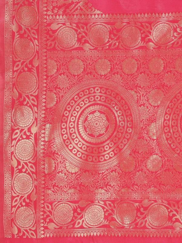 Leelavati_Self_Design_Kanjivaram_Pure_Silk_Jacquard_Saree_Red