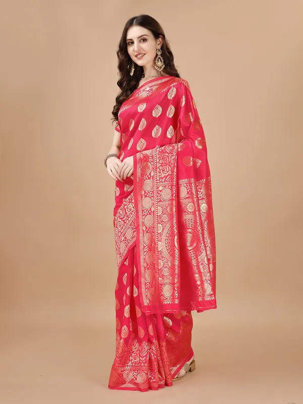 Leelavati_Self_Design_Kanjivaram_Pure_Silk_Jacquard_Saree_Red