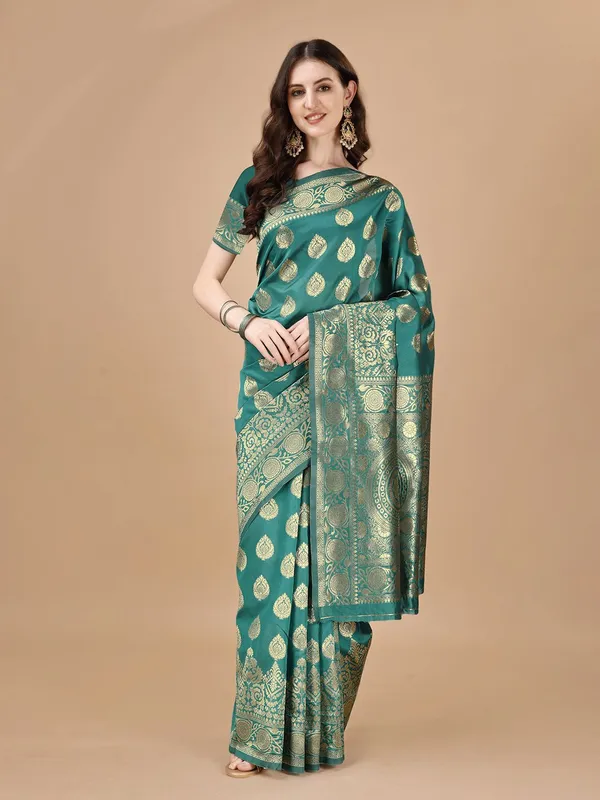 Leelavati_Woven_Self_Design_Kanjivaram_Pure_Silk_Jacquard_Saree_Light_Green