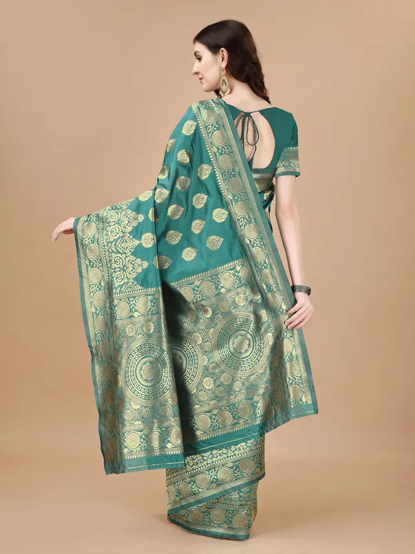Leelavati_Woven_Self_Design_Kanjivaram_Pure_Silk_Jacquard_Saree_Light_Green