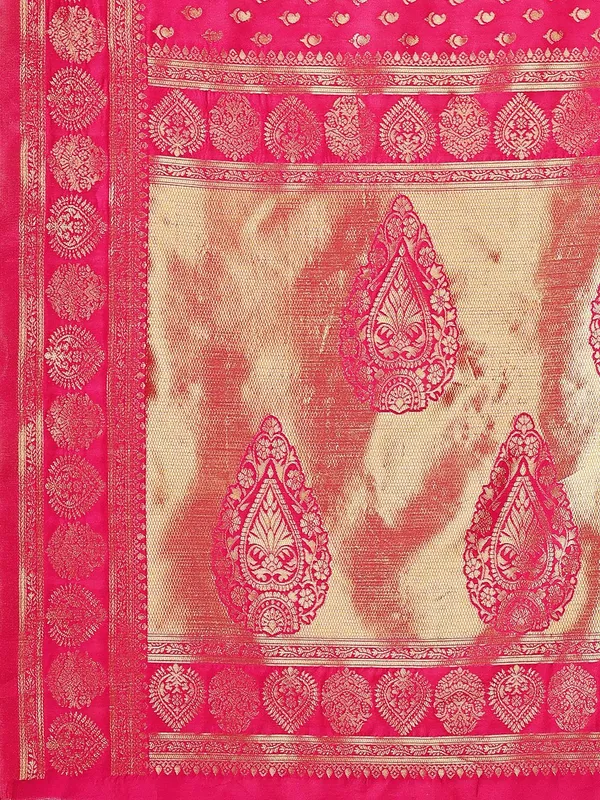 Leelavati_Self_Design_Kanjivaram_Pure_Silk_Jacquard_Saree_Red