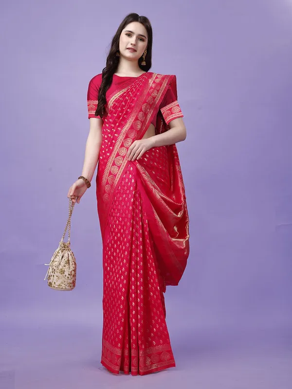 Leelavati_Self_Design_Kanjivaram_Pure_Silk_Jacquard_Saree_Red