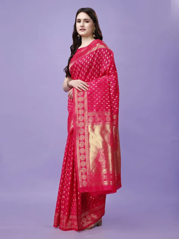 Leelavati_Self_Design_Kanjivaram_Pure_Silk_Jacquard_Saree_Red