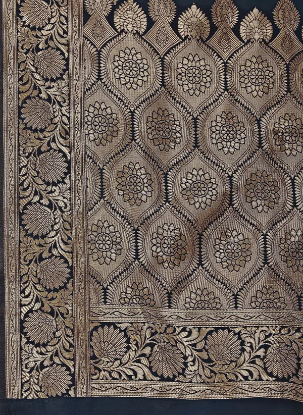 Leelavati_Woven_Self_Design_Kanjivaram_Pure_Silk_Jacquard_Saree_Dark_Blue