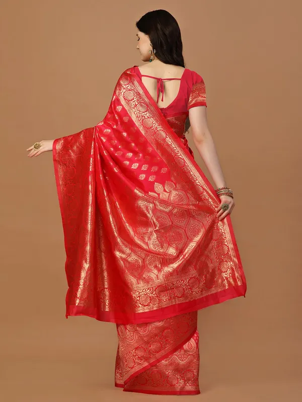 Leelavati_Woven_Self_Design_Kanjivaram_Pure_Silk_Jacquard_Saree_Red