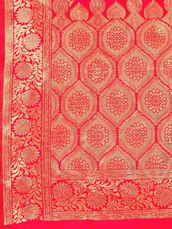 Leelavati_Woven_Self_Design_Kanjivaram_Pure_Silk_Jacquard_Saree_Red