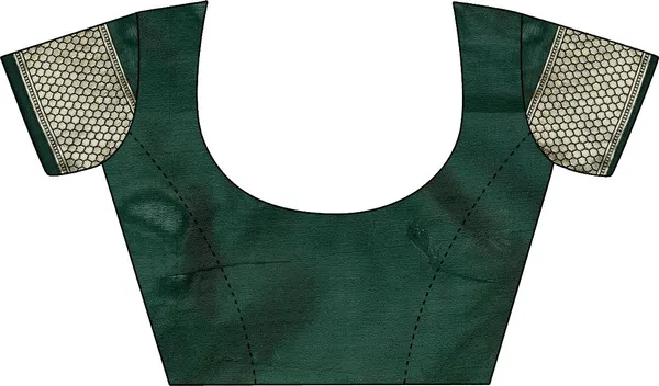 Leelavati_Self_Design_Kanjivaram_Pure_Silk_Jacquard_Saree_Green