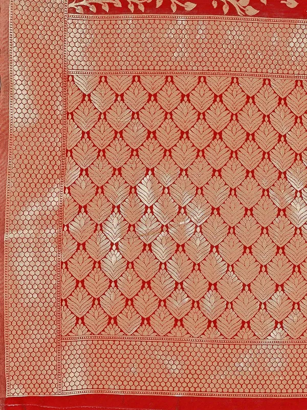 Leelavati_Woven_Self_Design_Kanjivaram_Pure_Silk_Jacquard_Saree_Red