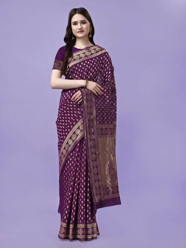 Leelavati_Woven_Kanjivaram_Pure_Silk_Jacquard_Saree_Purple