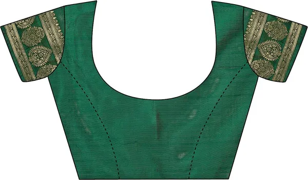 Leelavati_Woven_Kanjivaram_Pure_Silk_Jacquard_Saree_Green