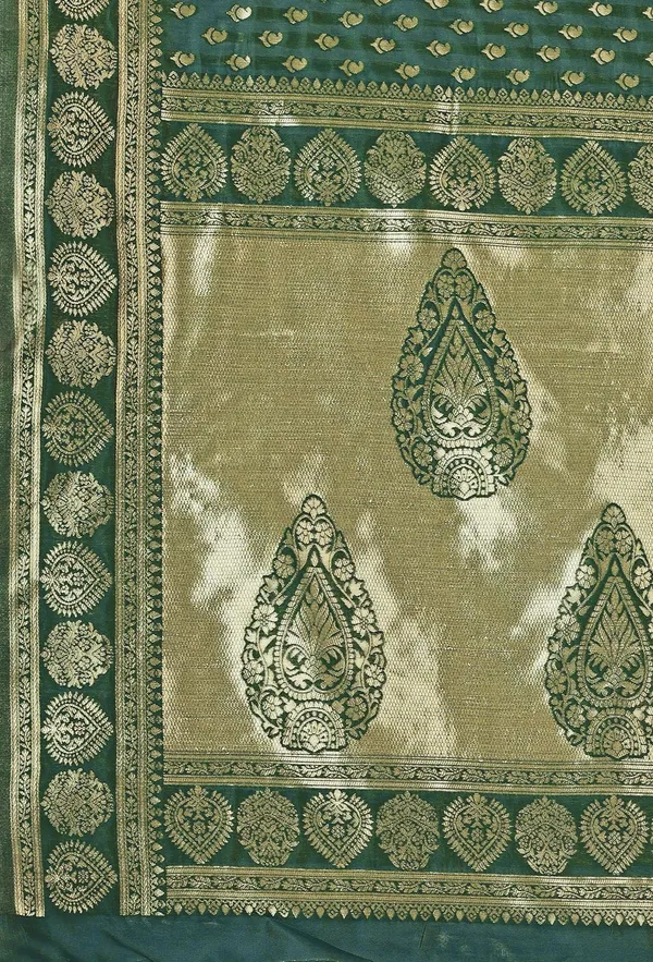 Leelavati_Woven_Kanjivaram_Pure_Silk_Jacquard_Saree_Green