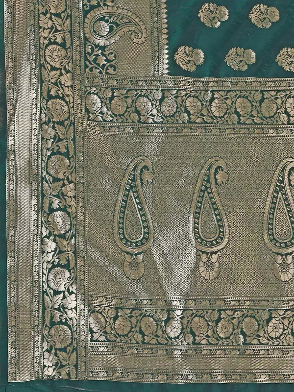 Leelavati_Woven_Kanjivaram_Pure_Silk_Jacquard_Saree_Green