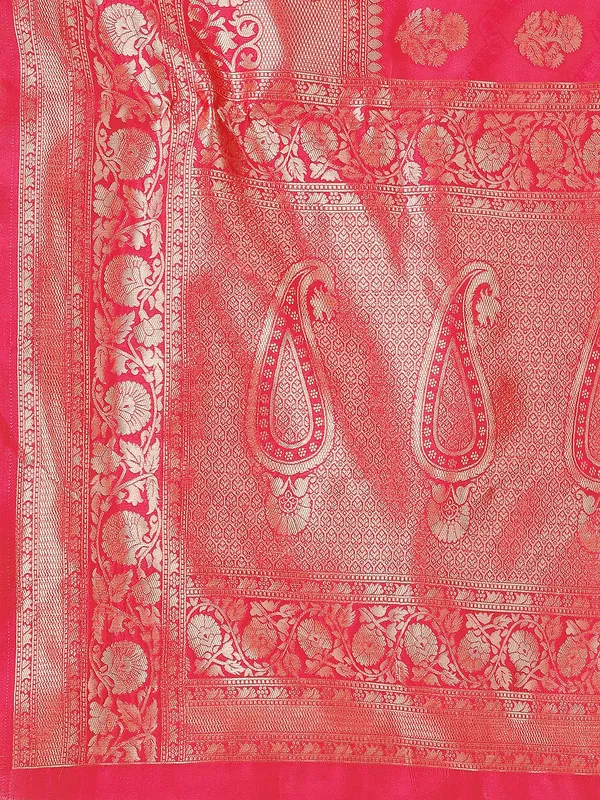 Leelavati_Woven_Self_Design_Kanjivaram_Pure_Silk_Jacquard_Saree_Red
