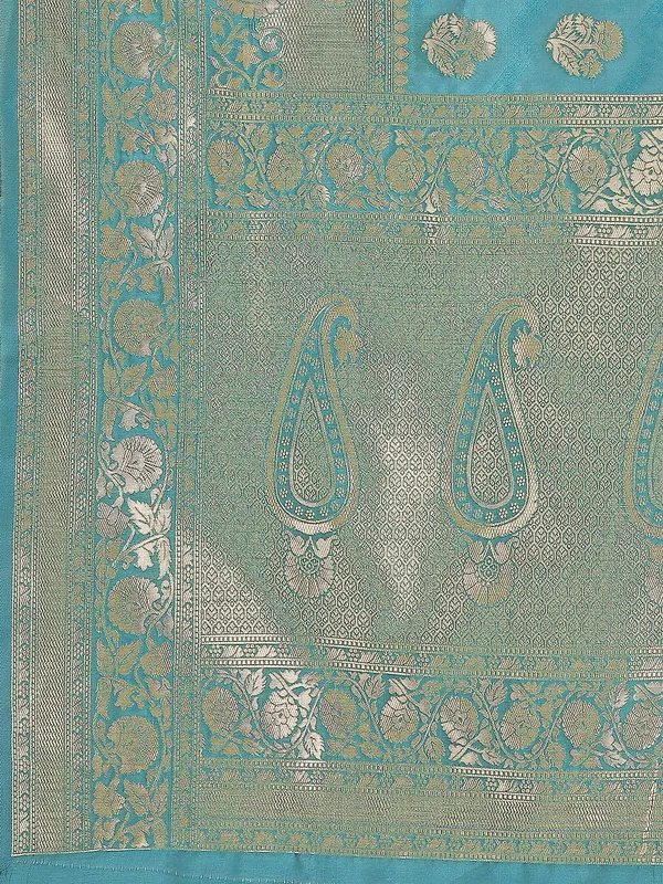 Leelavati_Woven_Kanjivaram_Pure_Silk_Jacquard_Saree_Light_Green