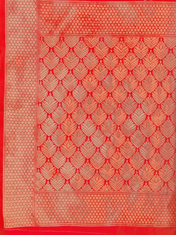 Leelavati_Woven_Self_Design_Kanjivaram_Pure_Silk_Jacquard_Saree_Red