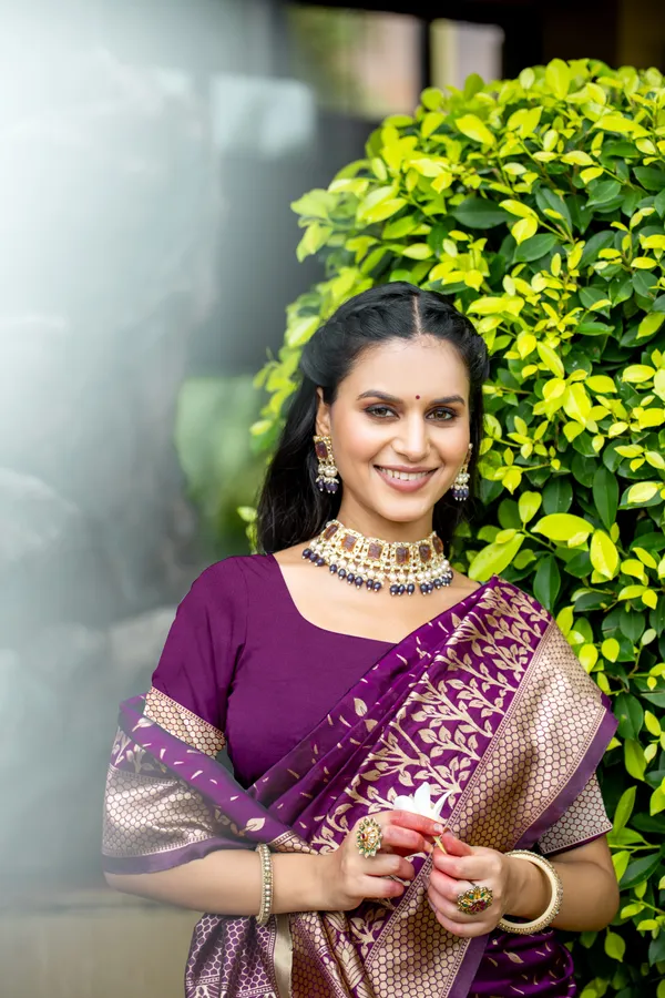 Leelavati_Woven_Kanjivaram_Pure_Silk_Jacquard_Saree_Magenta