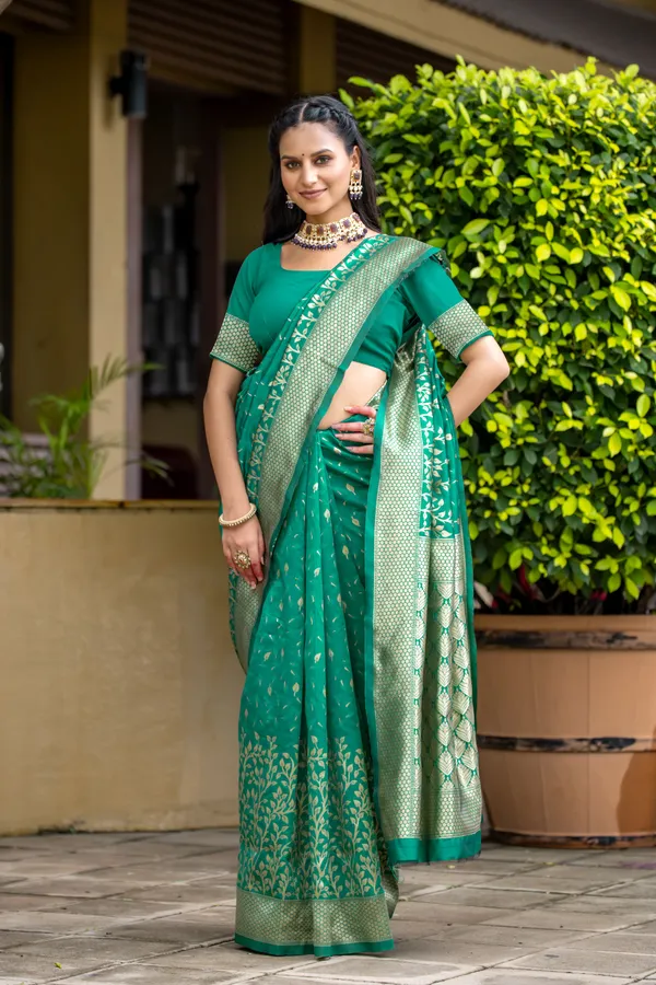 Leelavati_Woven_Kanjivaram_Pure_Silk_Jacquard_Saree_Light_Green_And_Silver