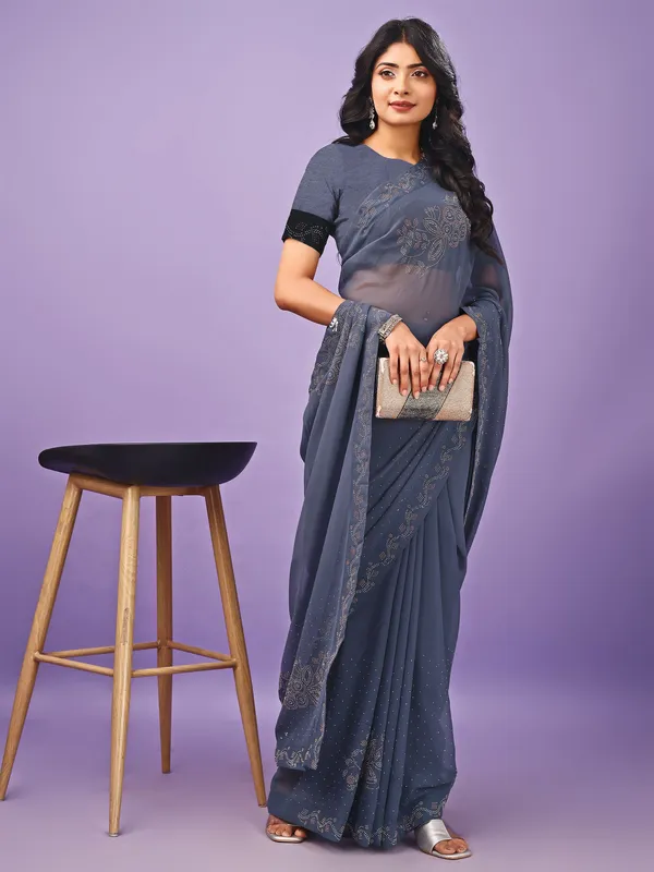 Leelavati_Embellished_Bollywood_Chiffon_Saree_Grey