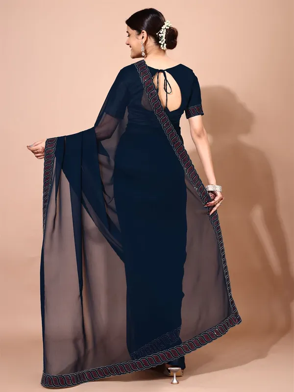 Leelavati_Embellished_Bollywood_Chiffon_Saree_Dark_Blue