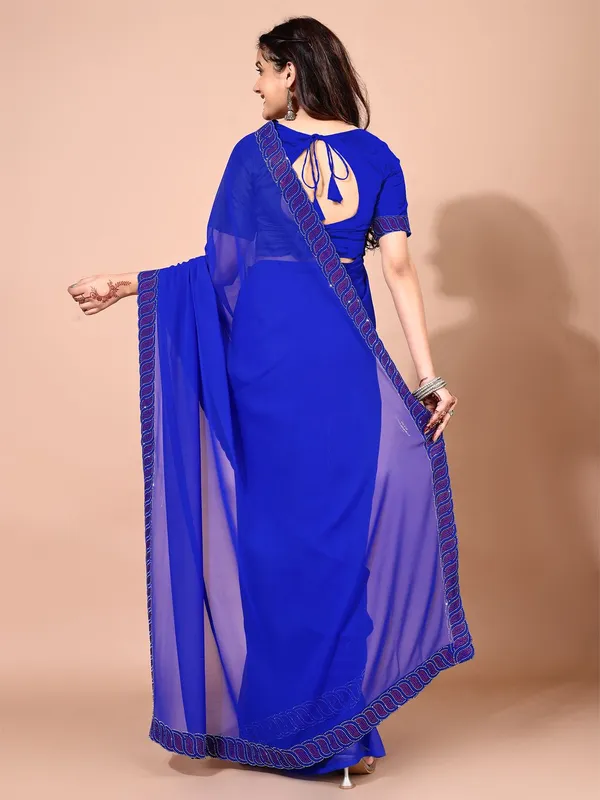 Leelavati_Embellished_Bollywood_Chiffon_Saree_Blue