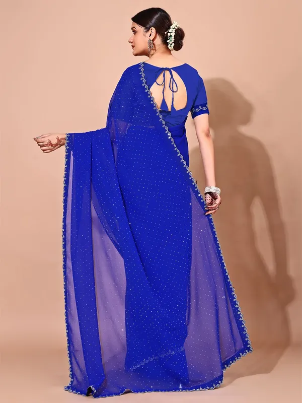 Leelavati_Embellished_Bollywood_Chiffon_Saree_Blue