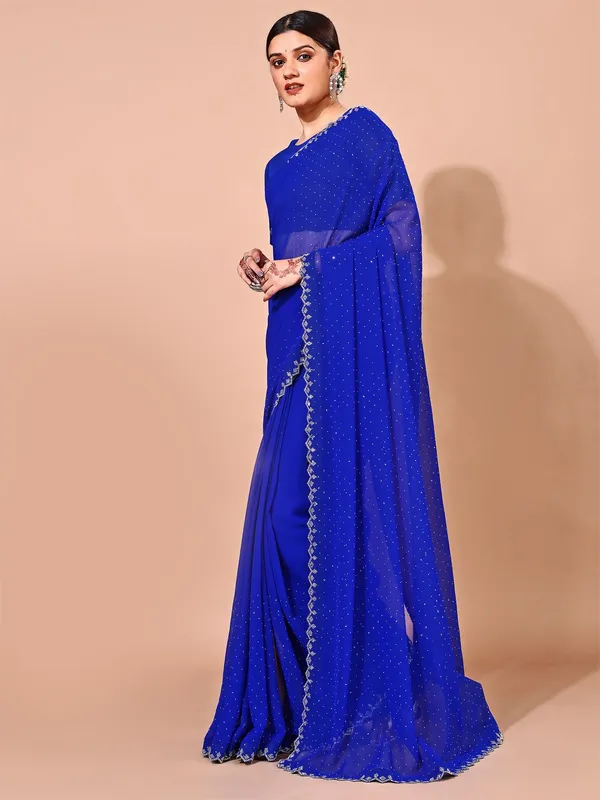 Leelavati_Embellished_Bollywood_Chiffon_Saree_Blue