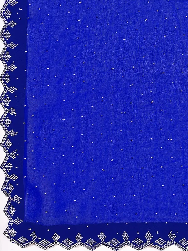 Leelavati_Embellished_Bollywood_Chiffon_Saree_Blue