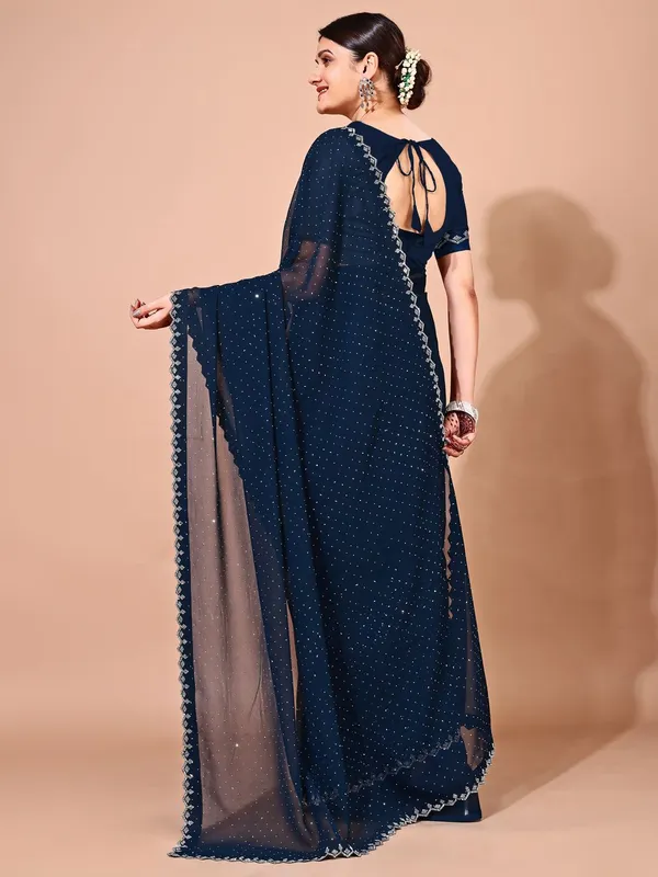Leelavati_Embellished_Bollywood_Chiffon_Saree_Dark_Blue