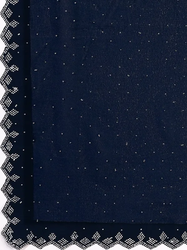 Leelavati_Embellished_Bollywood_Chiffon_Saree_Dark_Blue