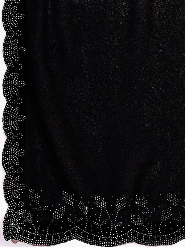 Leelavati_Embellished_Bollywood_Chiffon_Saree_Black