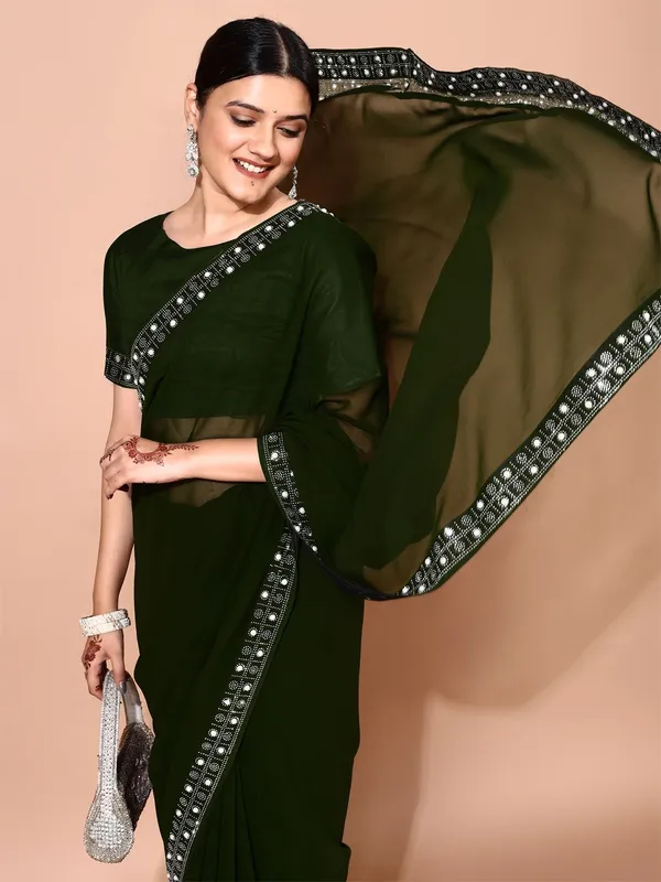 Leelavati_Embellished_Bollywood_Chiffon_Saree_Green