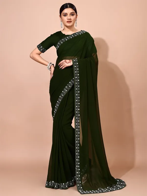 Leelavati_Embellished_Bollywood_Chiffon_Saree_Green