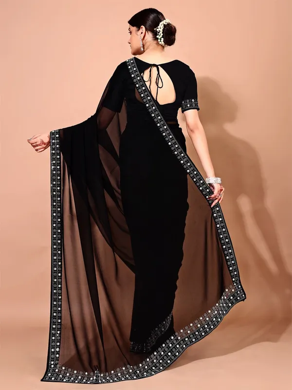 Leelavati_Embellished_Bollywood_Chiffon_Saree_Black