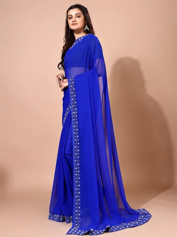 Leelavati_Embellished_Bollywood_Chiffon_Saree_Blue