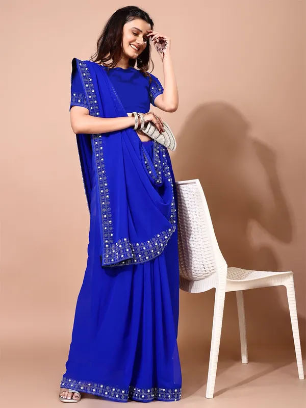 Leelavati_Embellished_Bollywood_Chiffon_Saree_Blue