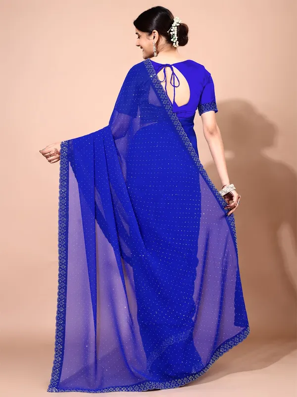Leelavati_Embellished_Bollywood_Chiffon_Saree_Blue