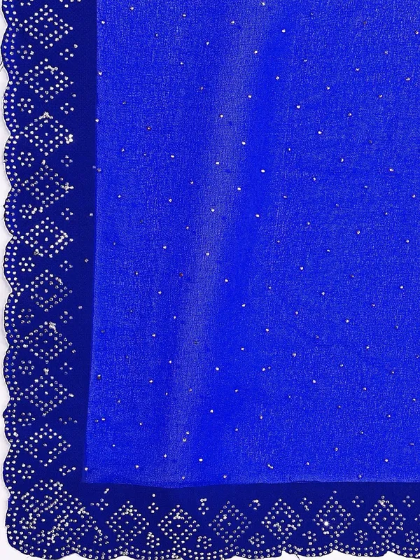 Leelavati_Embellished_Bollywood_Chiffon_Saree_Blue