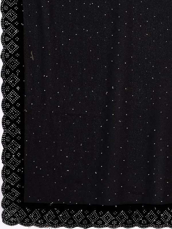 Leelavati_Embellished_Bollywood_Chiffon_Saree_Black